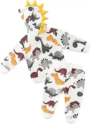 [Babymine] Baby Boys Hoodie and Pants Outfit Set Long Sleeve Spring Fall Sweatshirts Cotton Pullover Pant Sets for Children