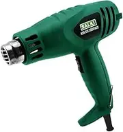 SALKI Hot Air Gun Set HSK 2000W 2E - Hot Air Blower Set 2000W with 4 Nozzles and Scraper, 2 Power Levels, Air Temperature 450-600°C, Cable 2 Metres