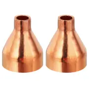 1 1/4" to 3/8" ID Copper Reducer 2pcs Reducing Coupling Fitting Pipe Adapter