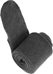 [Healeved] Autumn and Winter Thread Cotton Leggings for Women High Waist Casual Warm Stockings Dark Grey Fleece Lined Tights for Layering Under Dresses and Sweaters
