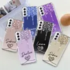 Personalised Name Case Glossy Phone Cover For Samsung Galaxy S23 S22 S24 A54 A15