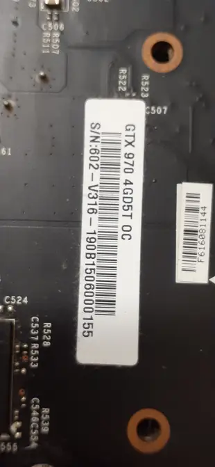 MSI 微星 GTX970 4GD5T OC 鎧甲虎 顯示卡 二手過保無盒 可面交