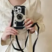 Cover Shockproof Camera Phone Case Strap For iPhone 16 15 14 Pro Max 13 12 11