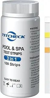 Test Strips for Pool Water, Water Strips Test | Spa Test Supplies for Alkalinity, pH, Cyanuric Acid, Total Chlorine, Hardness