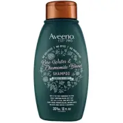 2 Pack Aveeno Rose Water and Chamomile Blend Sensitive And Soft Shampoo, 12 f...