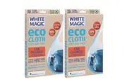 2x White Magic Eco 60x40cm Towel Drying Cloth Car Cleaning Chamois Large Orange