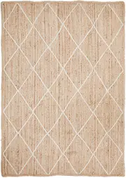 Nyla Natural Diamond Pattern Jute Rug