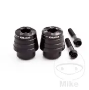 Handlebar Grips Bar End Weights Black for Honda VTR 1000 SP1 SP2 2000-2006