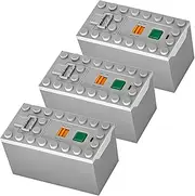 Habow Technic Power-Functions Power Functions AAA Battery Box 88000 (3 Piece) Compatible with Lego-Motor MOC Technic-Parts