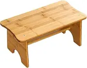 Zerodeko Wooden Non Slip Footstool for Bathroom Office Stepping Stool with Load Bearing Capacity Safe for Adults for Shoe Changing Toilet Training