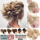 Scrunchie Updo 100% Real Human Hair Messy Bun Extensions Clip In Real Remy Wefts