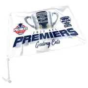 Geelong Cats 2022 Premiers Premiership AFL CAR Flag includes Pole