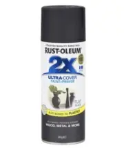 Rust-Oleum 340g Flat Ultra Cover 2X Paint And Primer - Flat Black
