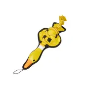 Multipet Cross Ropes Duck Yellow Dog Toy