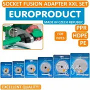 Socket Fusion Welding Adapter Set XXL for Metric DVS Plastic Pipes PP/PPR/PE