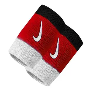 NIKE 吸汗 SWOOSH 加長腕帶 護腕 BASKETBALL系列 雙入裝/ 118 白紅黑