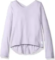 Soffe Girl's Dance Top, Feather Heather, XL