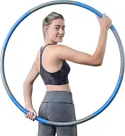 ROMIX Weighted Hula Hoop, Soft Foam Padded 1 kg Circled Fitness Hula Hoops Weight Loss Exercise Durable Resistance trainers for Kids and Adults, Weighted Hoola Ring Hoops Home Gymnastics Workout
