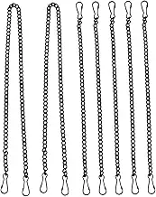 7Pcs Stained Glass Window Hanging Chain with Hooks Picture Chain for Bird Feeders Billboards and Ornaments Versatile Heavy Duty Display for Retail
