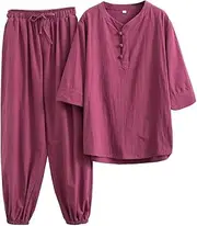[Generic] Womens Tai Chi Uniform Chinese Traditional Zen Meditation Suit Martial Arts Kung Fu Clothes Morning Exercises Outfit
