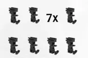 7X From Bracket Umbrella Holder Flash Hot Shoe Mount Adapter Light Stand