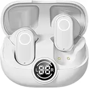 Snblzhef M89 Smart Translator Headset 144-Language AI Translation Earbuds Wireless On-Ear Translator Device White