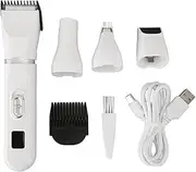 Electric Dog Clippers Kit USB Multi Functional Low Noise Grooming Pet Hair Trimmer R Shape