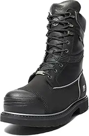 [Timberland PRO] Men's Gravel Pit Internal Met Guard 10 Inch Steel Safety Toe Puncture Resistant Insulated Waterproof Industrial Work Boot