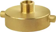 NOVINO Fire Hydrant Hose Adapter 2-1/2" NST/NH Female X 3/4" GHT Male, Brass