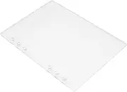 FUNOMOCYA Sleek Acrylic Binder Cover Detachable Planner A5 Loose Leaf Journal Cover for School Office