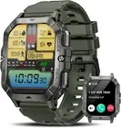 Military Smart Watches for Men (Answer/Make Calls), Waterproof Green