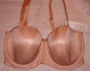 NWT ELOMI Molded Underwire Strapless Multi-Way EL1230 - NUDE