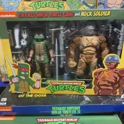 Crooked Ninja Turtle Gang And Rock Soldier Neca Tmnt 2 Pack