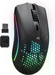GLORIOUS Model O V2 Superlight Wireless Mouse Bluetooth (Black), Lag-Free 2.4Ghz, FPS Mouse, 210h Battery Life, 26,000 DPI, 26K Sensor, 5 Programmable Buttons, Gaming Accessories for PC, Laptop, Mac