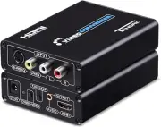 Tendak 3RCA AV CVBS Composite & S-Video R/L S-Viceo & RCA to HDMI(Metal)