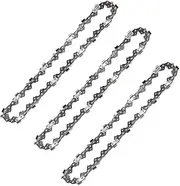 [Jaruika] 12 Inch Chainsaw Chain Replacement for 12"" Guide Bars, 3/8"" LP Pitch .043'' Gauge 45 Drive Links Fits Craftsman CMCCS620 DeWalt DCCS620 Ryobi RY40500 Black & Decker LCS1240B (3 Pack)