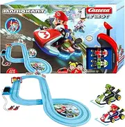 [Carrera] 20063028 First Nintendo Mario Kart Race Track Set I 2.9 m Electric Race Track with Track Parts and Hand Controller in 1:50 Scale I for up to 2 Players I for Children from 3 Years and Adults