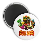 Super Mario RPG MAGNET 2.25 in. SNES-Nintendo-Mallow-Geno-Bowser-Peach-Fridge