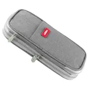 Canvas Big Capacity Pencil Stationery Box Pen Case Office College School Travel