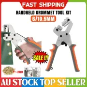 Handheld Grommet Tool Kit Eyelets Button Pliers Lightweight Manual Puncher KC