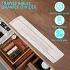 4Pack Drawer Dividers 11.3in-19.7in Adjustable Drawer Organiser Divider xdaSE