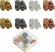 Wahartoly Mexican Train Dominoes Markers, Metal Train Pieces with Unique Finishes, Set of 8