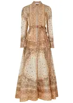 Zimmermann Matchmaker Printed Linen-blend Maxi Dress - Cream - 2 (UK 12 / M) 2 (UK 12 / M)