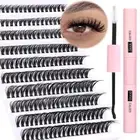 DIY Lash Extension Kit 200Pcs Lash Clusters Eyelash Extension Kit 8-16MM