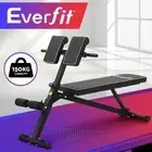 Everfit Roman Chair Adjustable Weight Bench Strength Training Preacher Curls