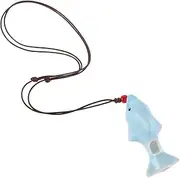 HOODANCOS Ceramic Dolphin Whistle: Noise Maker Toys with Hanging Rope Party Favor for Kids Birthday Parties Easter Goodie Bag Filler