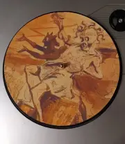 Prohibition Demon 7.5 Crosley Victrola Vinyl Record Player Turntable Slipmat