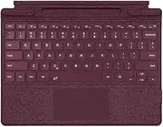 Type Cover Compatible with Microsoft Surface Pro 12-inch (2025) Tablet, Keyboard with Precision Touchpad, 7-Color Keys Font Backlight Keyboard for Surface Pro 12 (Red 2)
