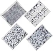 DOITOOL 4 Sheets Pottery Underglaze Transfer Paper Beautiful Ceramic Decals for Crafts Coloring Transfer Paper for Pottery Decoration Easy to Use Practical Accessory
