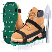 Lawn Aerator Shoes with Hook & Loop Straps for Effectively Aerating Lawn Soil